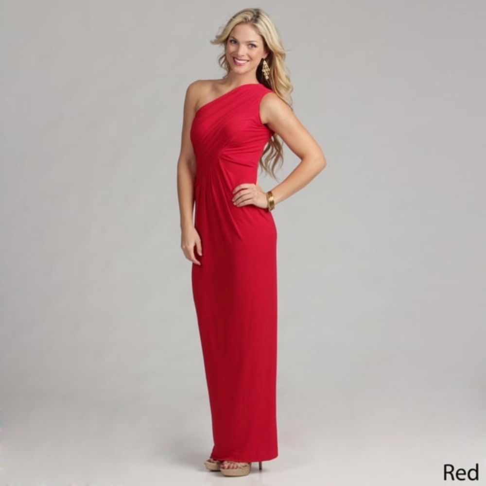 Red Calvin Klein Evening Dress